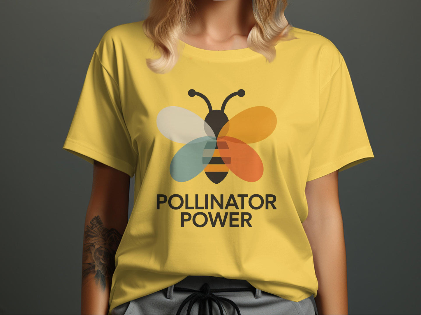 Pollinator Power Graphic Bee Shirt Fun Casual T-shirt Product