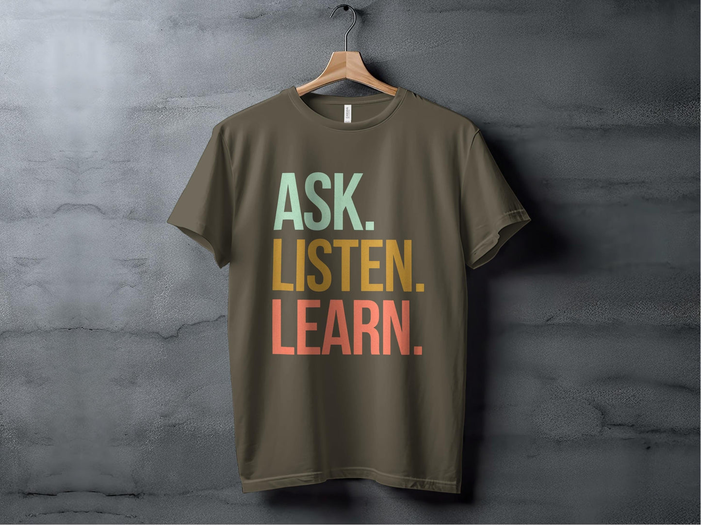Ask Listen Learn Tee XS / Army