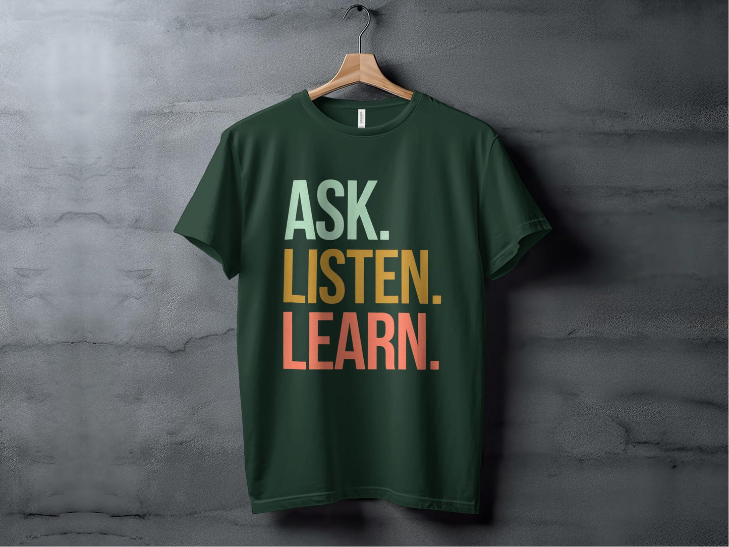 Ask Listen Learn Tee XS / Forest