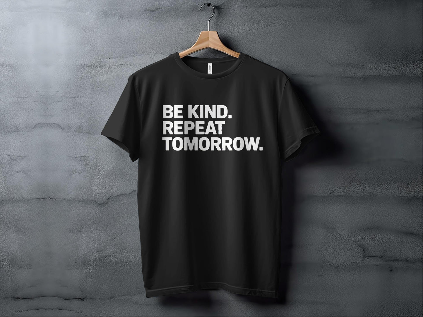 be kind. repeat tomorrow. XS / Black