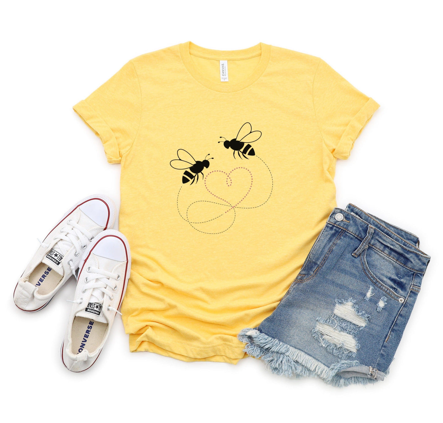 Bee Couple Tee XS / Yellow