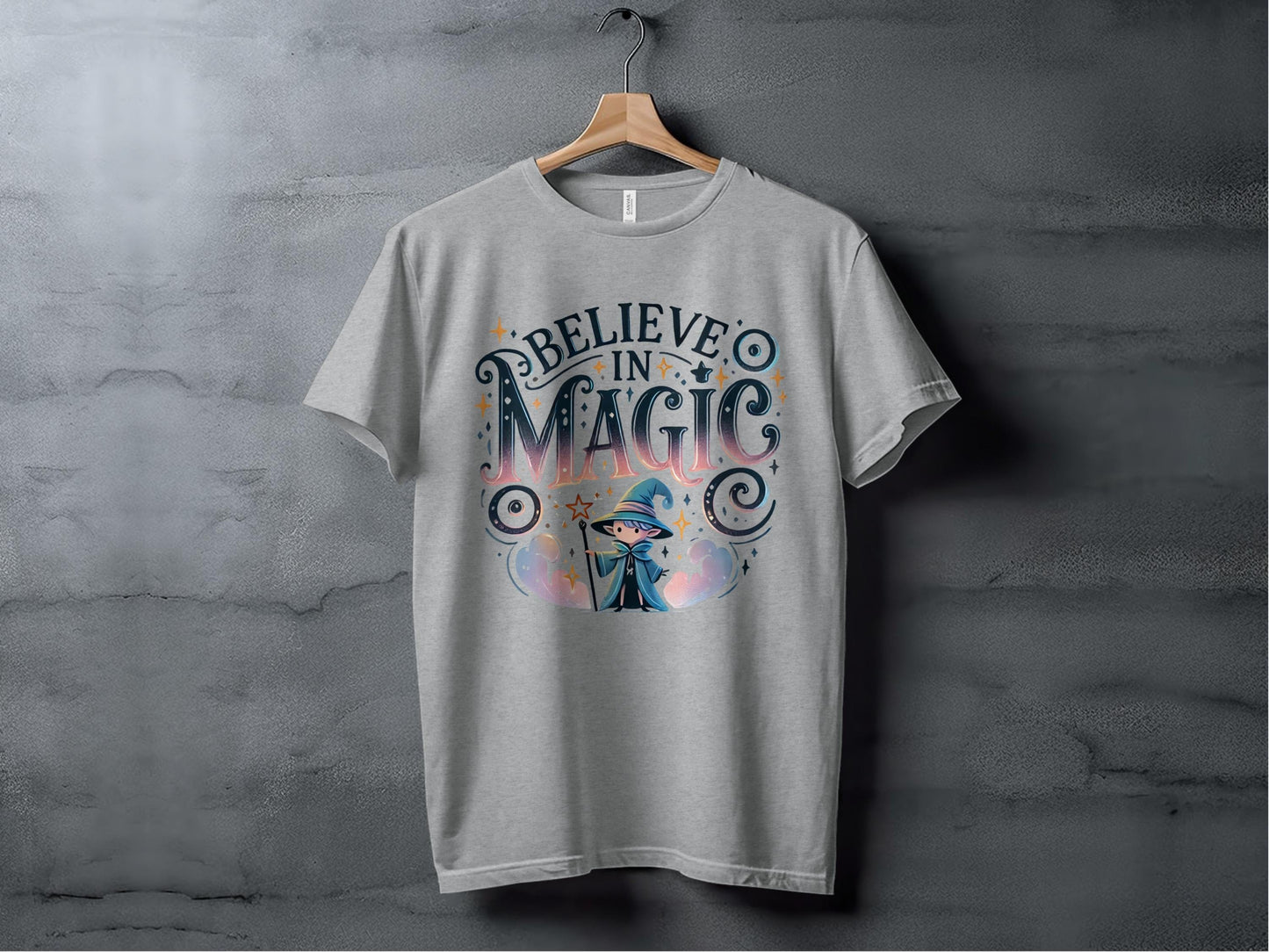 Believe in Magic Wizard Tee XS / Athletic Heather
