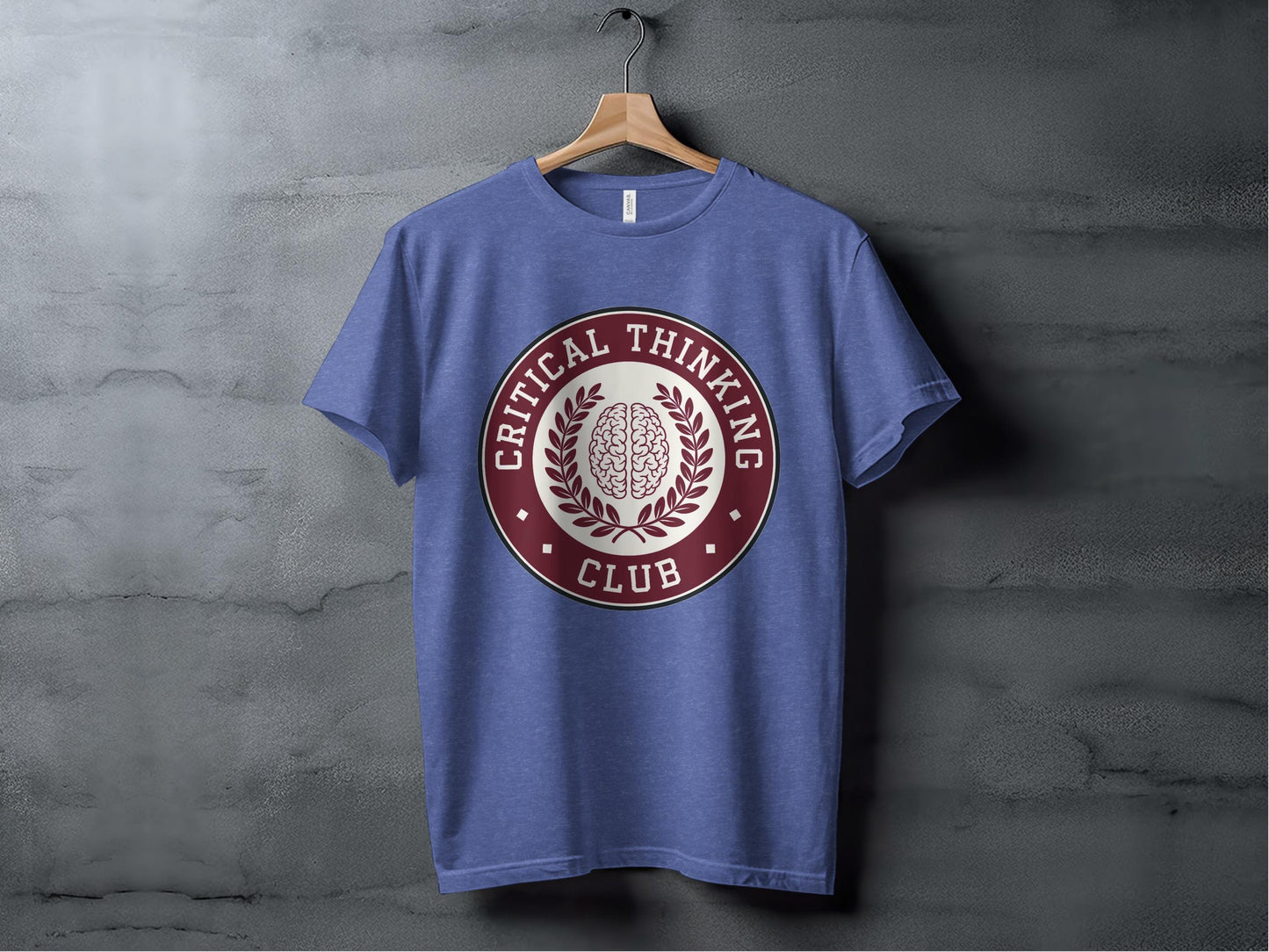 Critical Thinking Club Tee XS / Heather True Royal