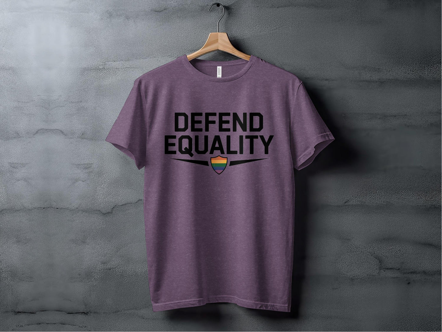 Defend Equality Tee XS / Heather Team Purple