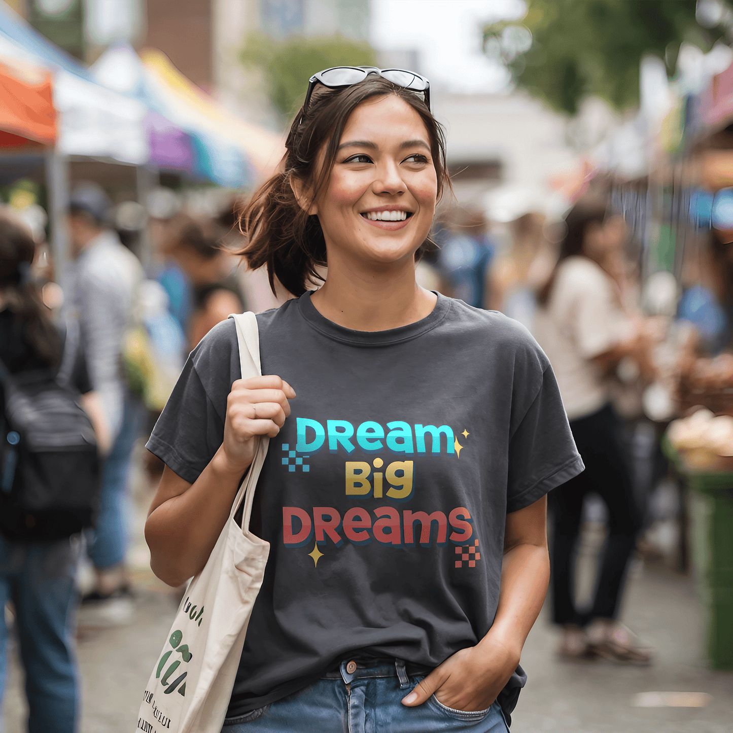 Dream Big Dreams Tee XS / Heather Slate