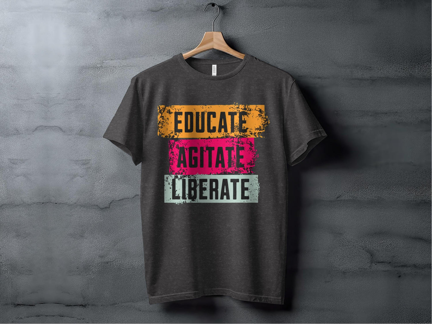 educate agitate liberate XS / Dark Grey Heather