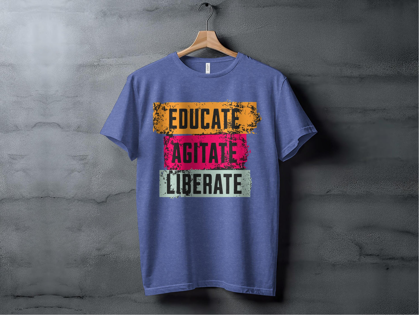 educate agitate liberate XS / Heather True Royal