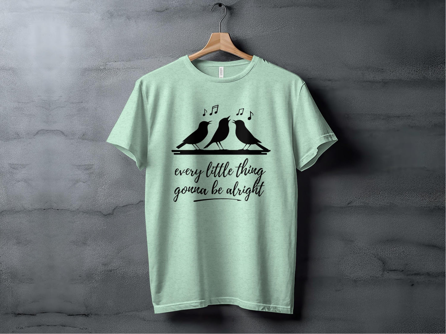 Every Little Thing Gonna Be Alright Tee XS / Heather Mint