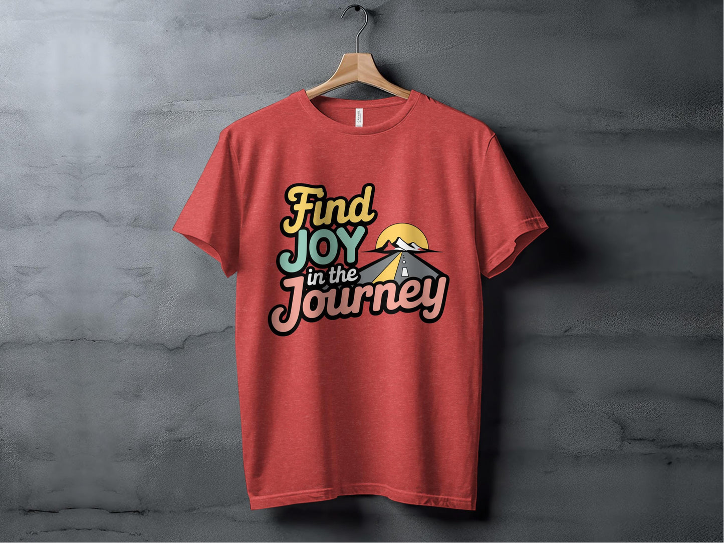 Find Joy in the Journey Tee XS / Heather Red