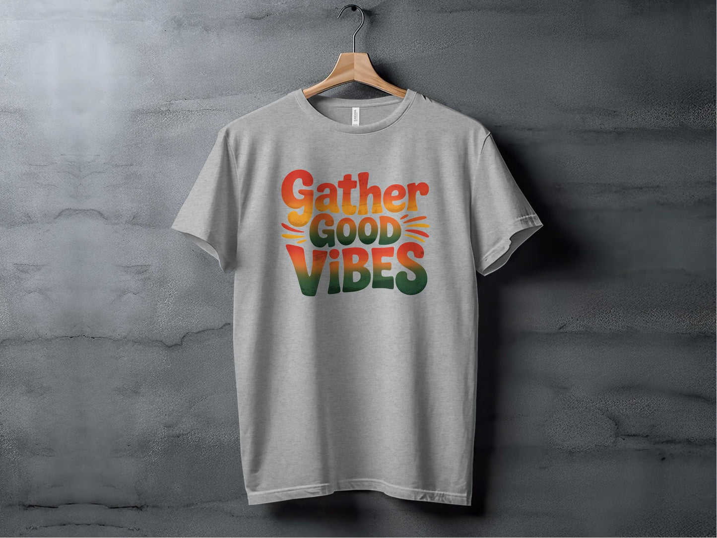 Gather Good Vibes Tee XS / Athletic Heather