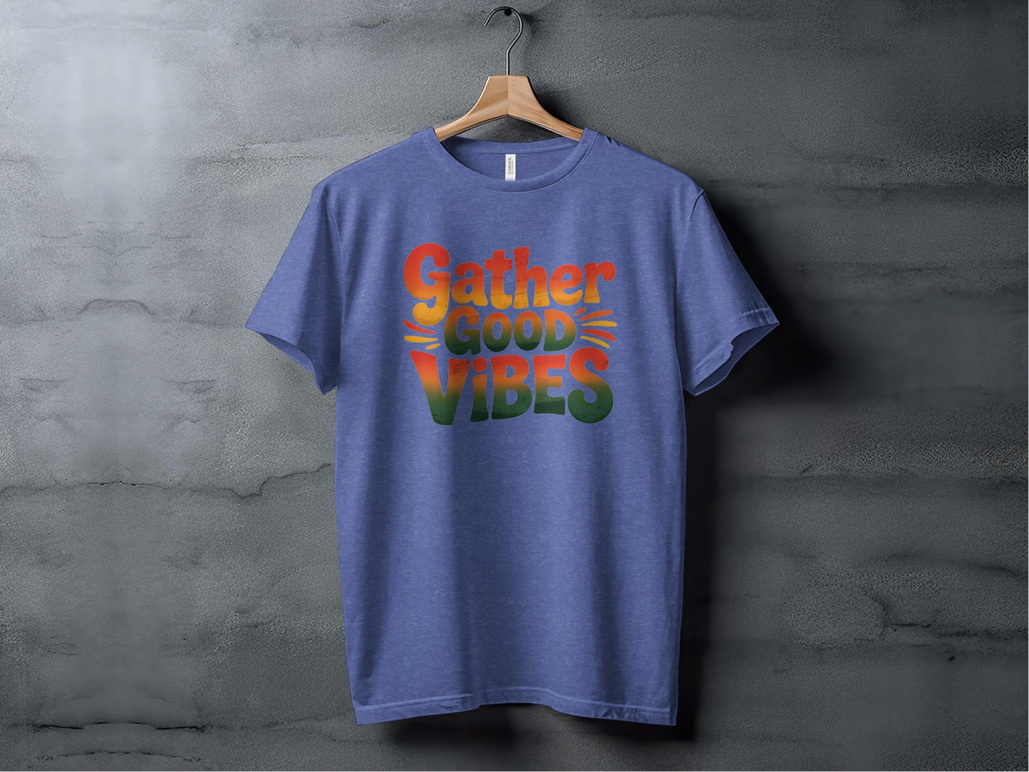 Gather Good Vibes Tee XS / Heather True Royal