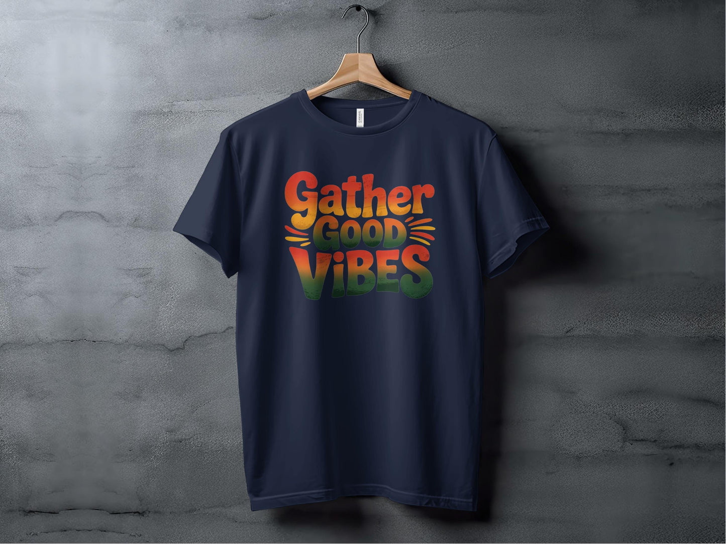 Gather Good Vibes Tee XS / Navy