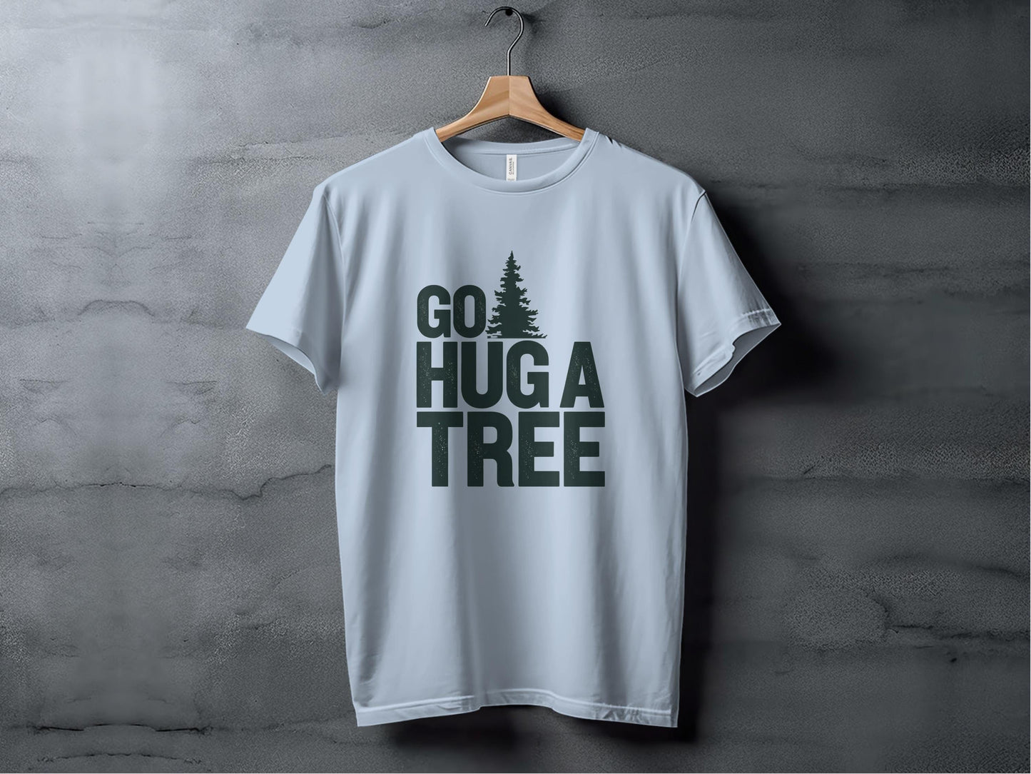 Go Hug a Tree Tee XS / Light Blue