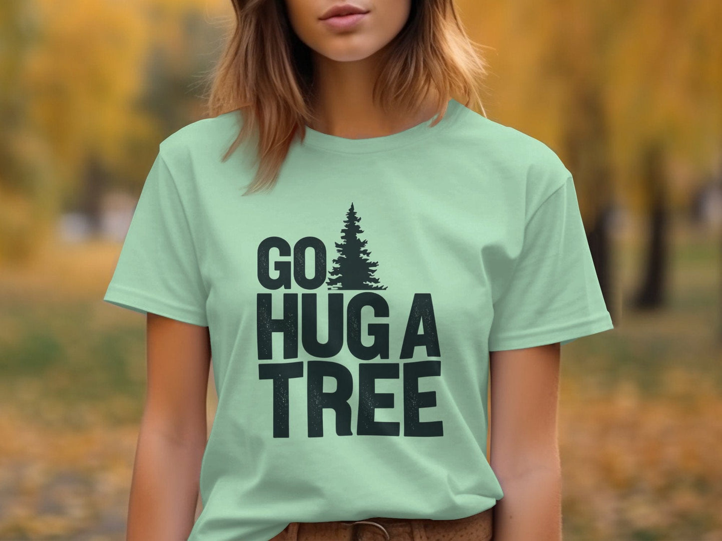 Go Hug a Tree Tee XS / Mint
