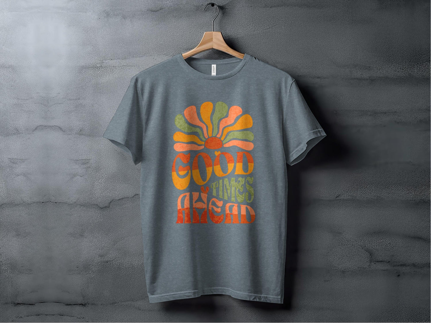 Good Times Ahead Tee XS / Heather Slate