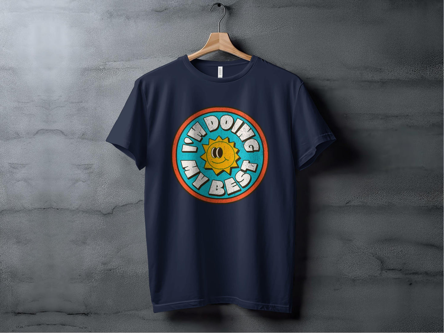 I'm Doing My Best Tee XS / Navy