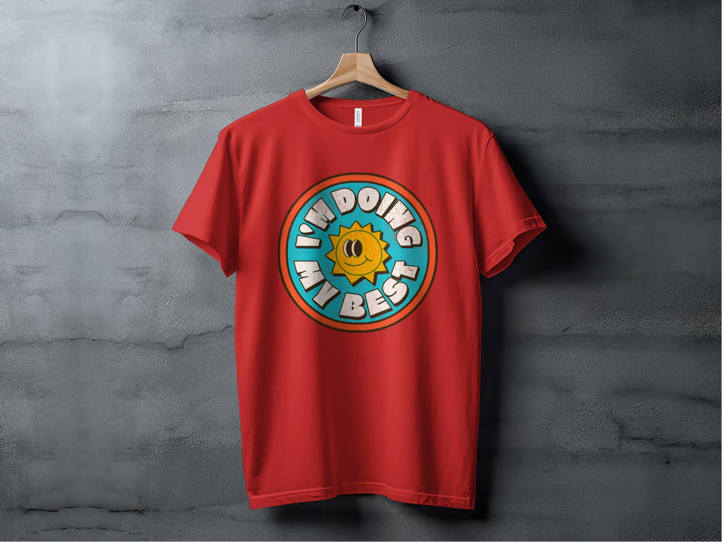 I'm Doing My Best Tee XS / Red