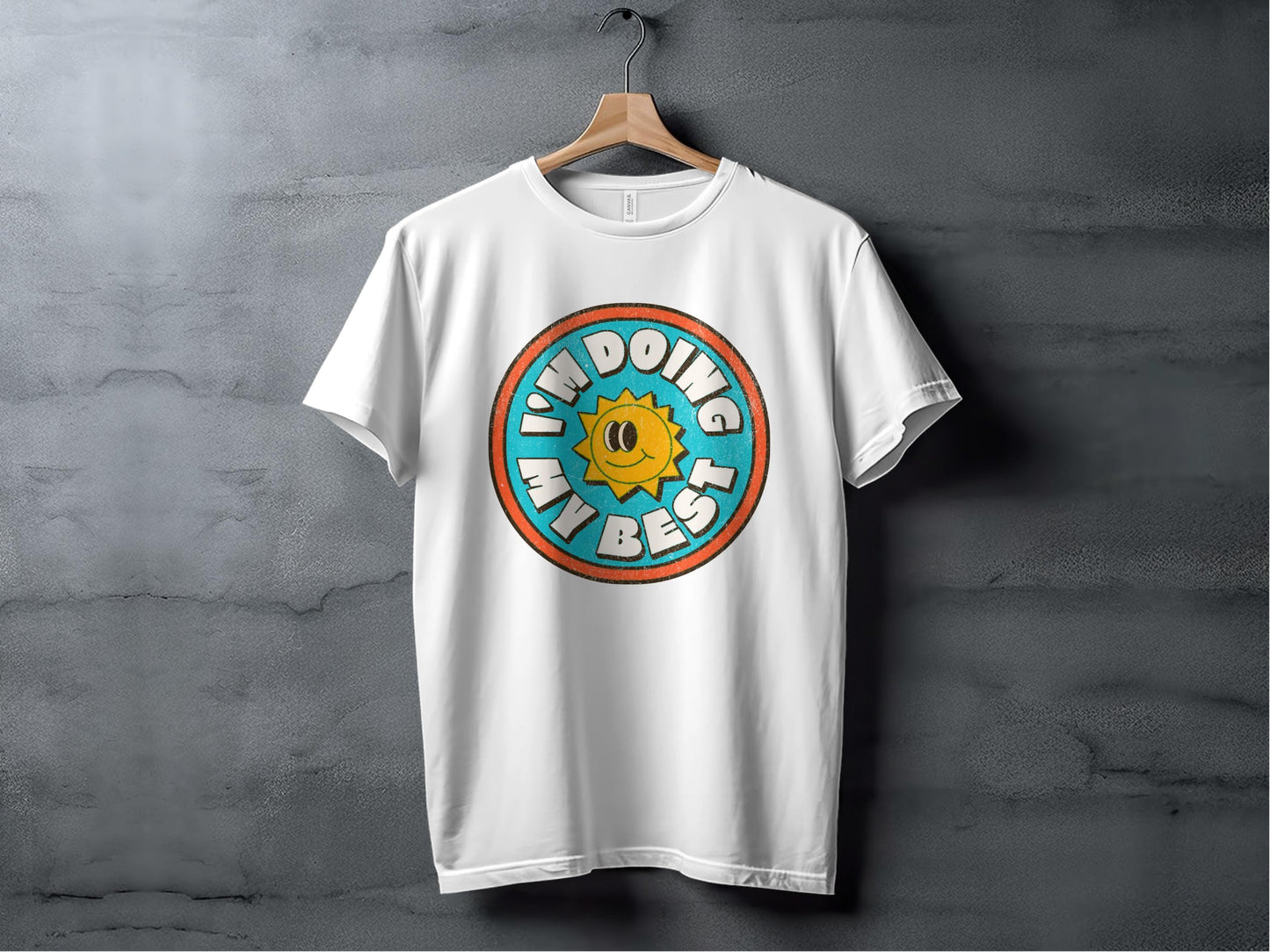 I'm Doing My Best Tee XS / White
