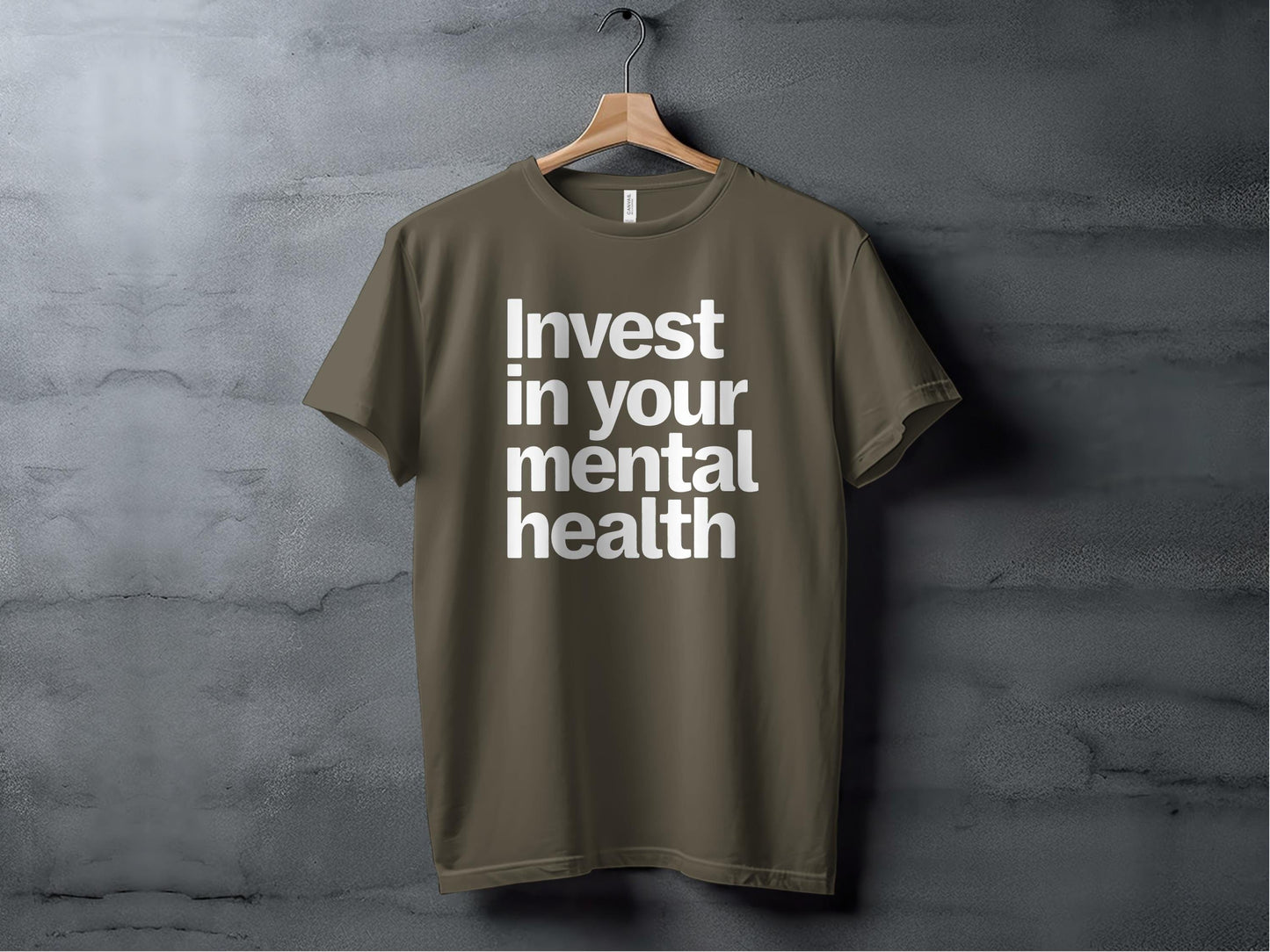 Invest in Your Mental Health Tee XS / Army