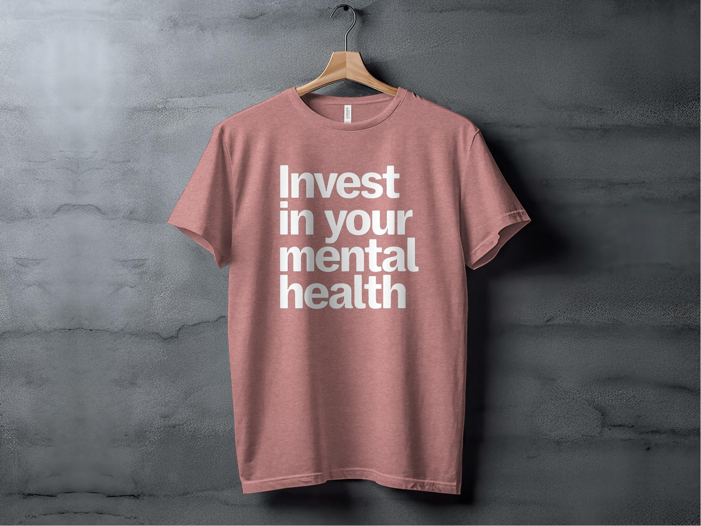 Invest in Your Mental Health Tee XS / Heather Mauve