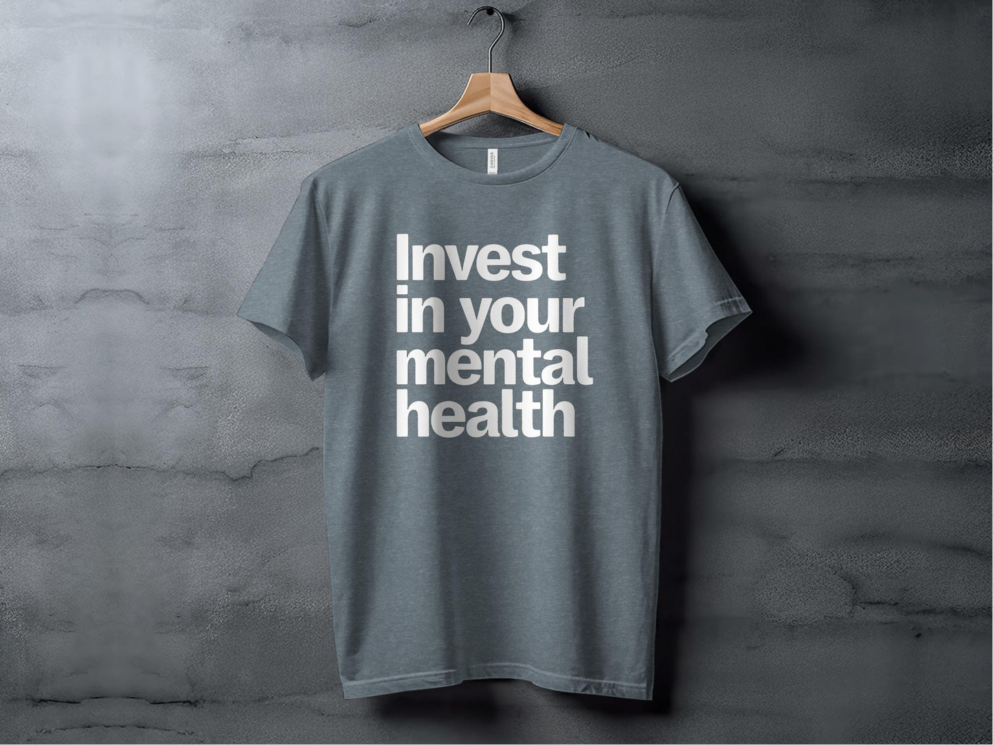 Invest in Your Mental Health Tee XS / Heather Slate