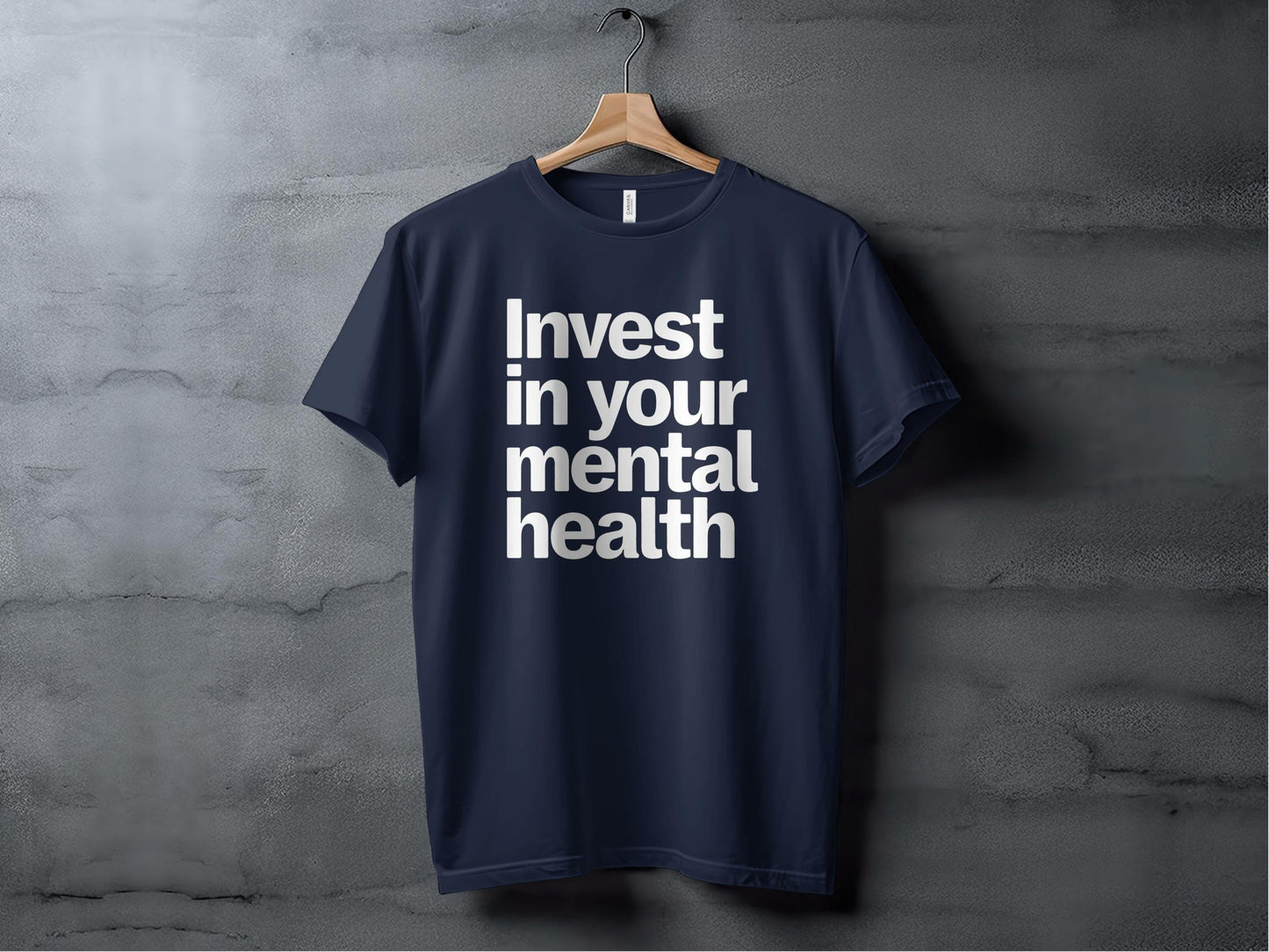 Invest in Your Mental Health Tee XS / Navy