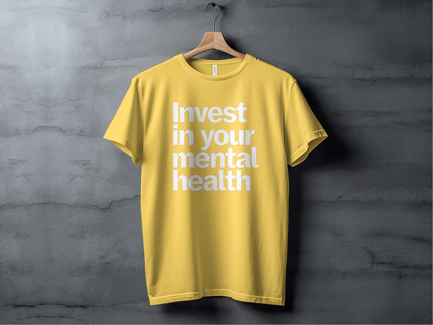 Invest in Your Mental Health Tee XS / Yellow