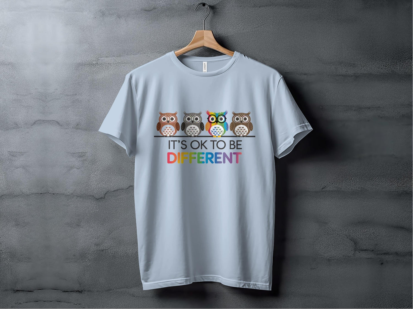 It's OK to Be Different Tee XS / Light Blue