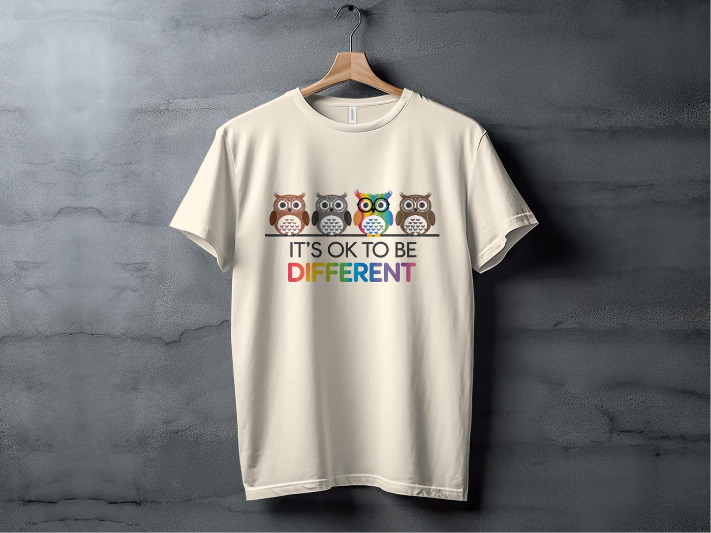 It's OK to Be Different Tee XS / Natural