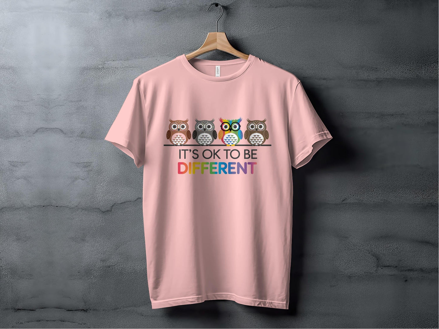 It's OK to Be Different Tee XS / Pink