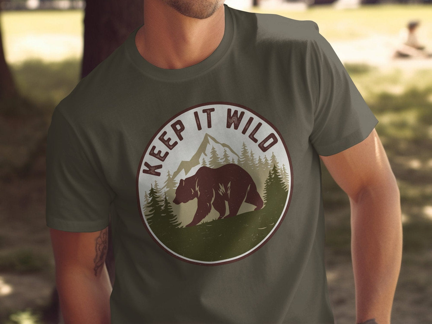 Keep It Wild Bear Tee XS / Army