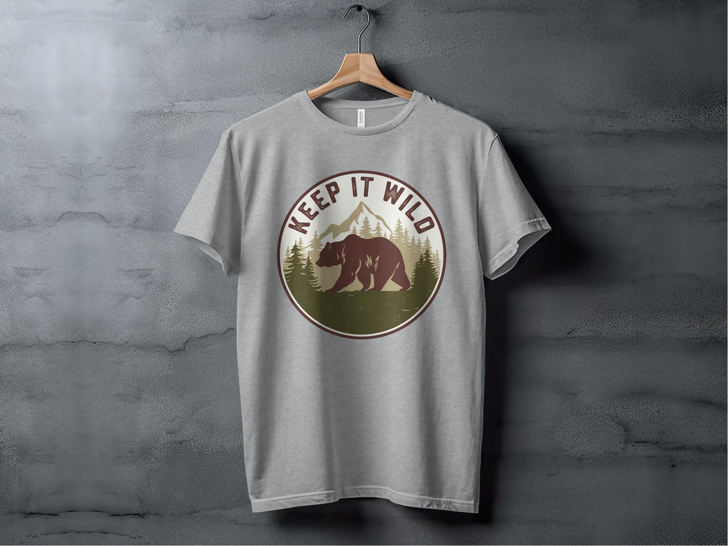 Keep It Wild Bear Tee XS / Athletic Heather