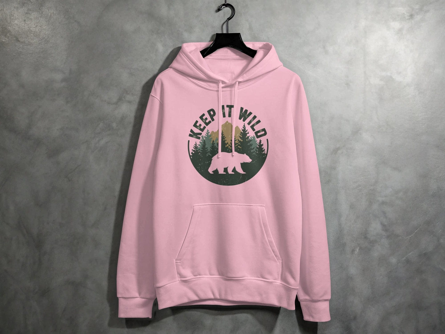 Keep It Wild Silhouette Hoodie S / Light Pink