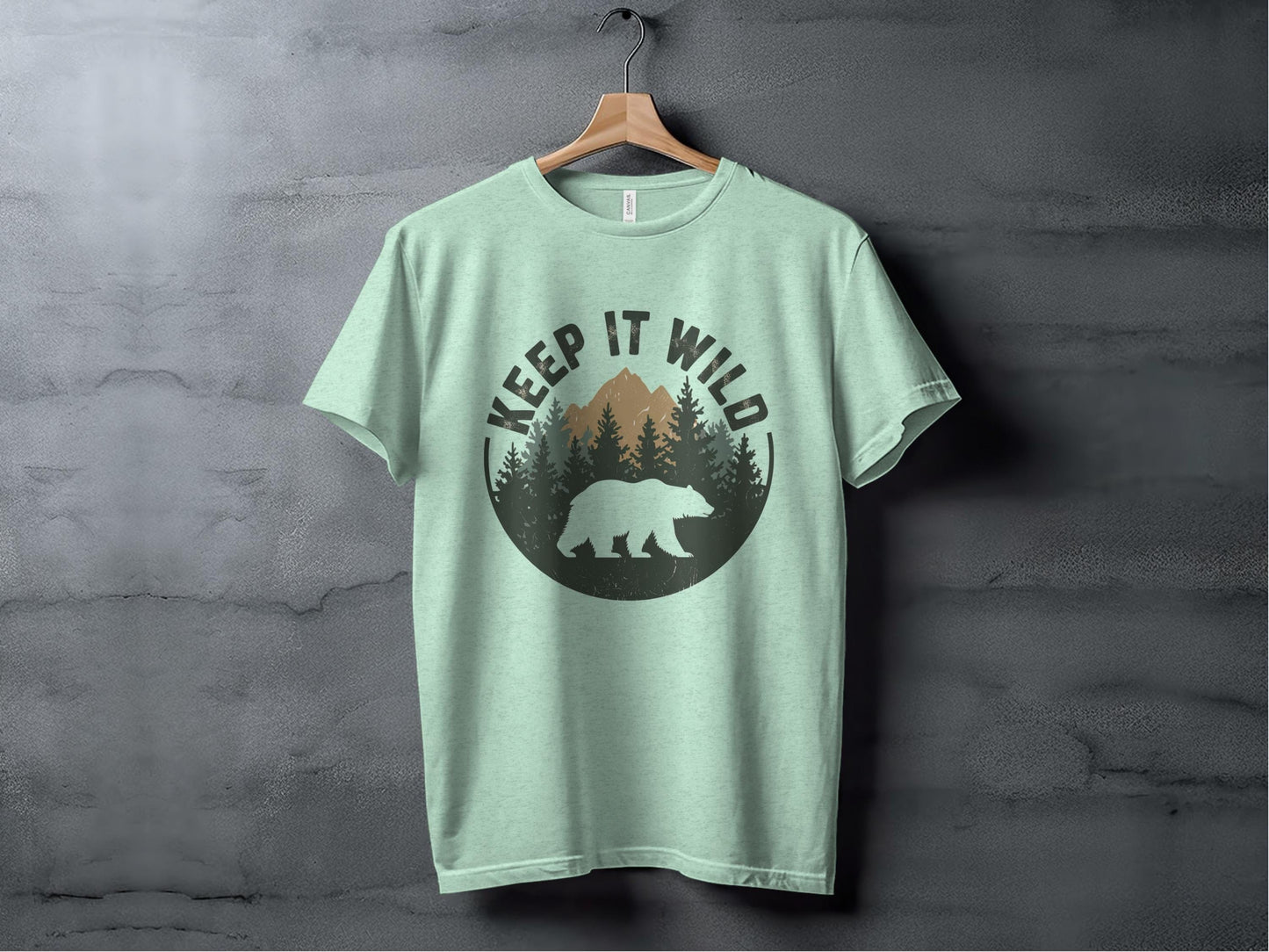 Keep It Wild Silhouette Tee XS / Heather Mint