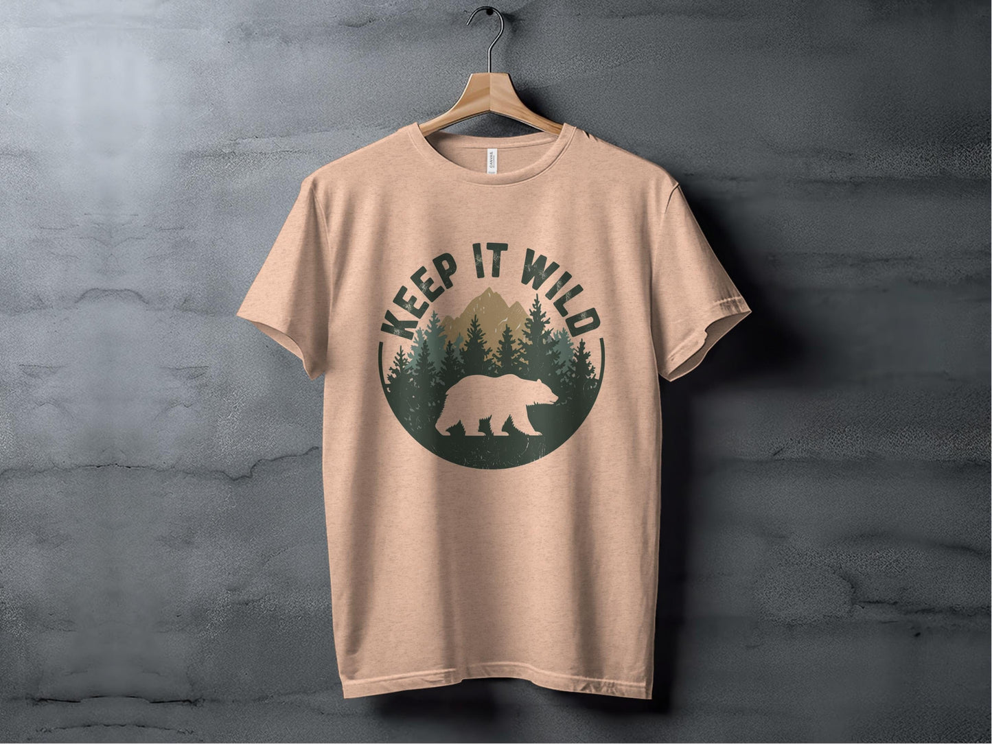 Keep It Wild Silhouette Tee XS / Heather Peach