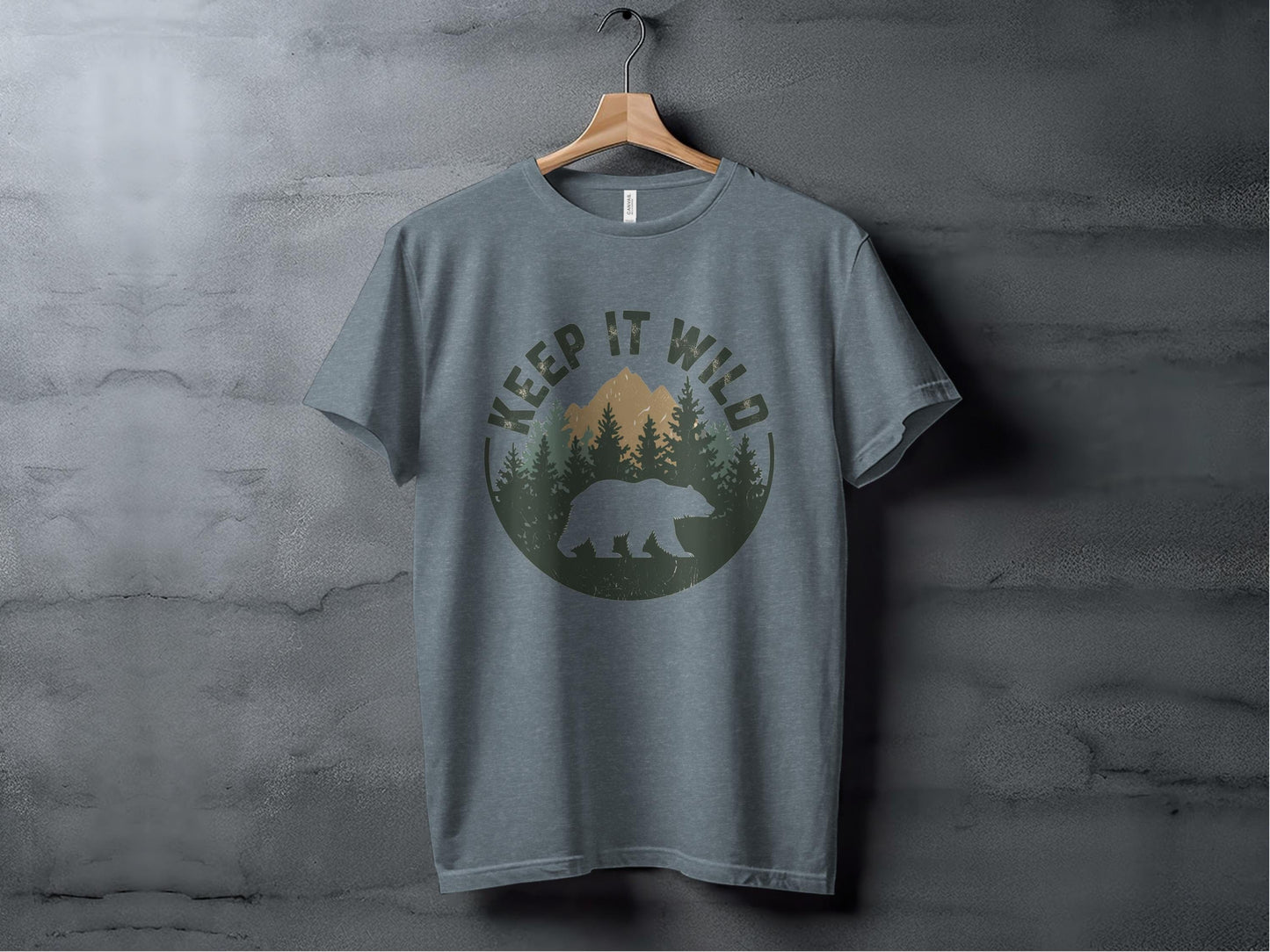 Keep It Wild Silhouette Tee XS / Heather Slate