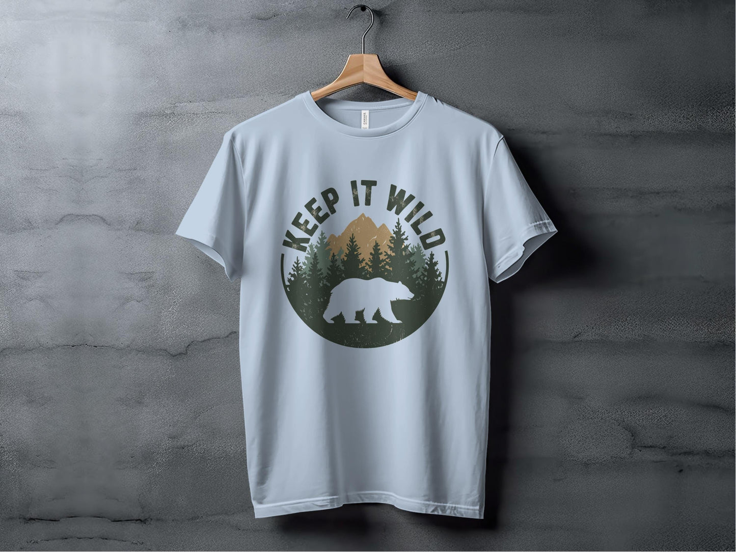 Keep It Wild Silhouette Tee XS / Light Blue