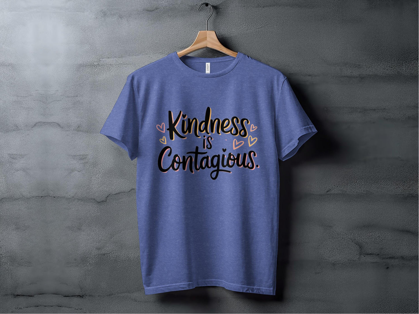Kindness Is Contagious Tee XS / Heather True Royal