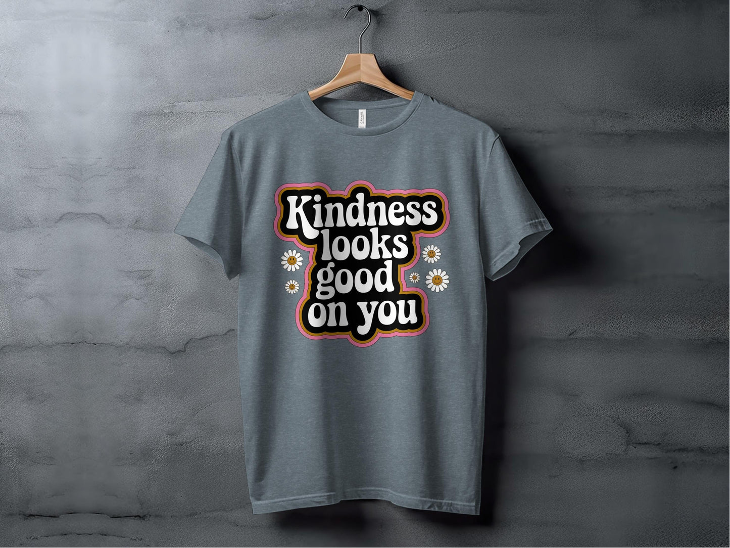 Kindness Looks Good On You Tee XS / Heather Slate