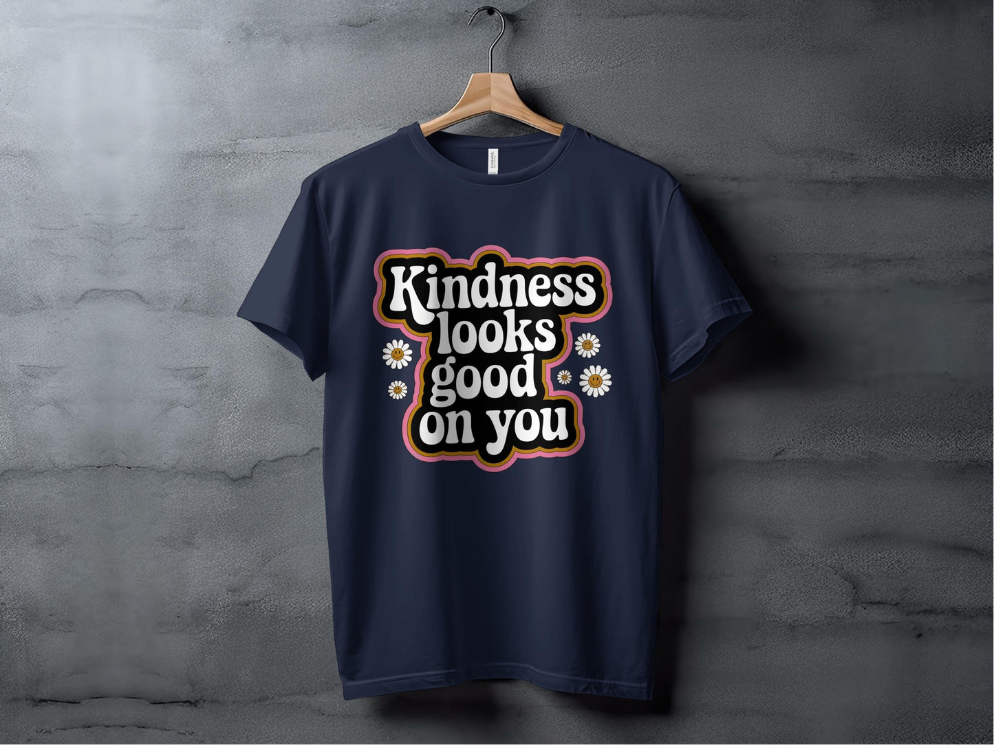 Kindness Looks Good On You Tee XS / Navy