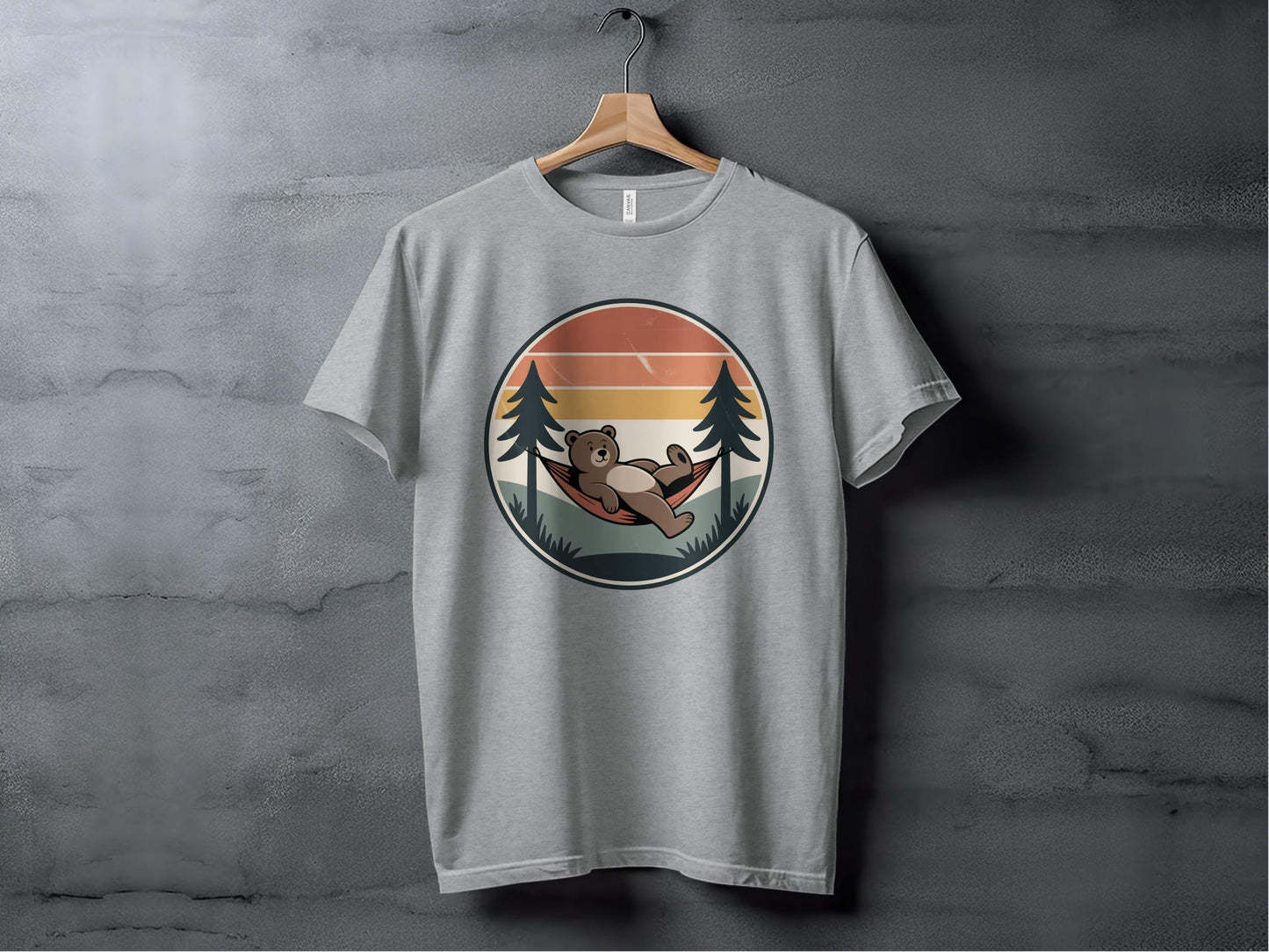 Lazy Day Bear Tee XS / Athletic Heather