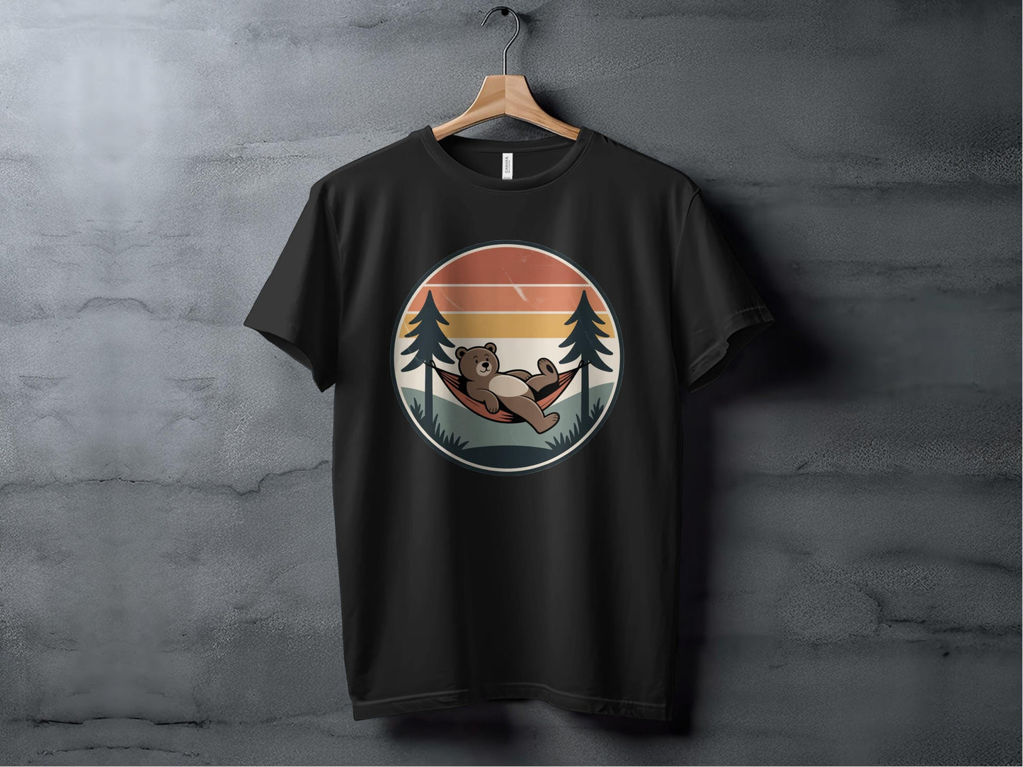 Lazy Day Bear Tee XS / Black