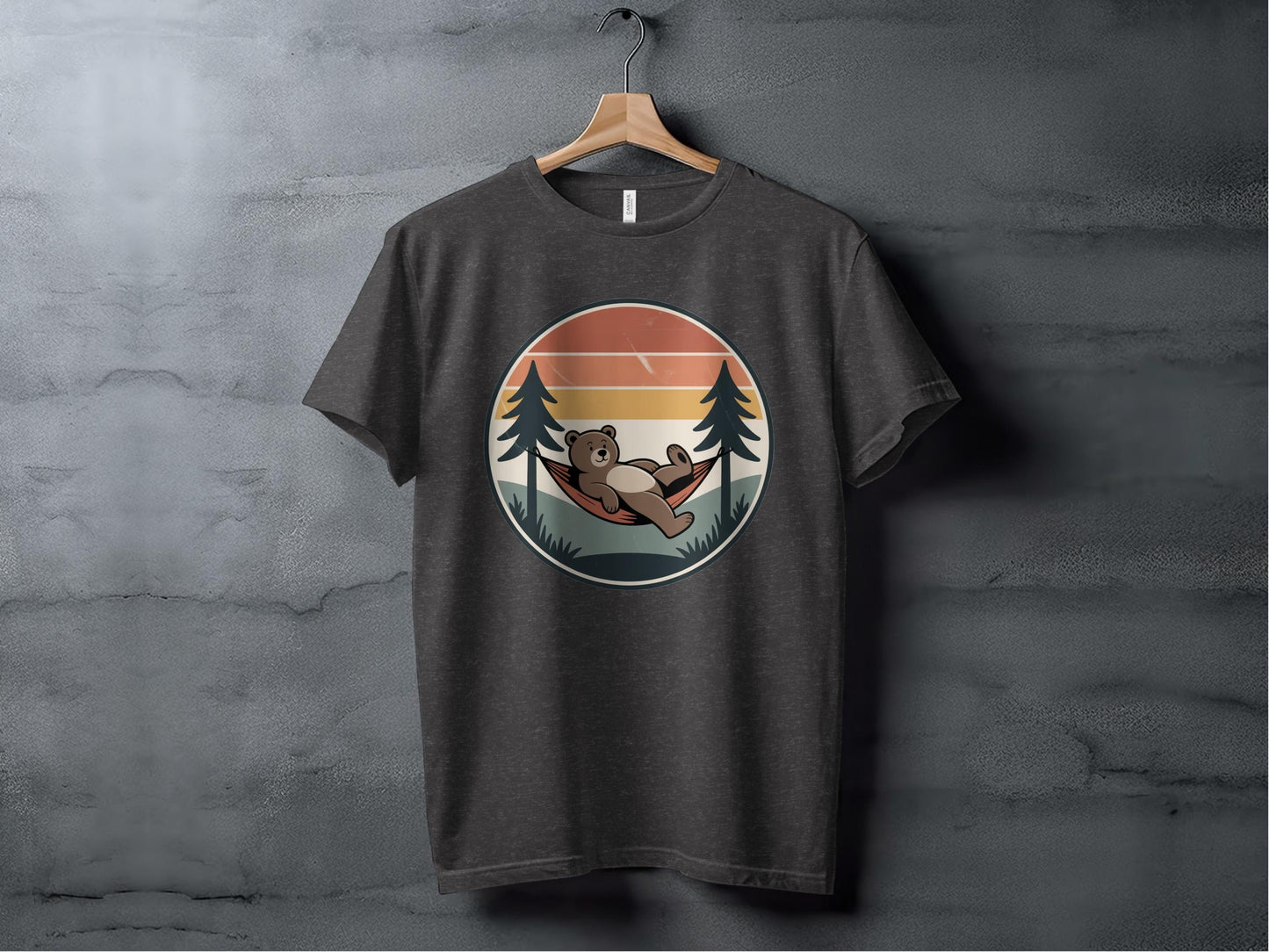 Lazy Day Bear Tee XS / Dark Grey Heather