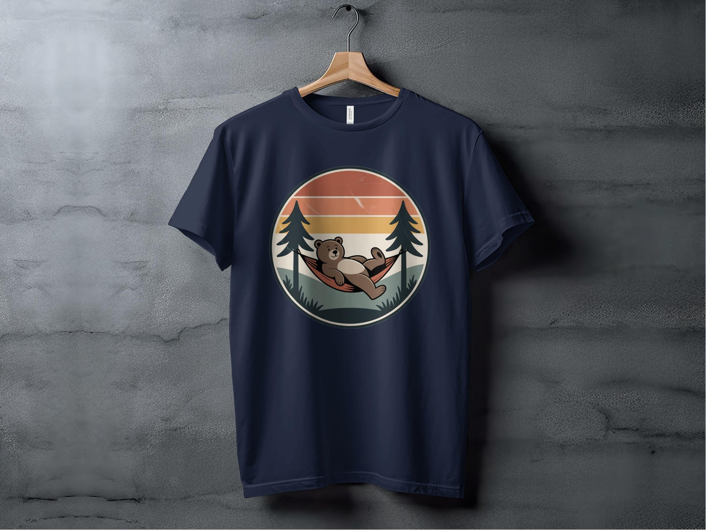 Lazy Day Bear Tee XS / Navy