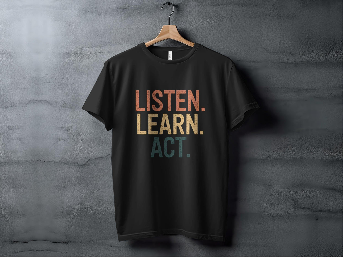 Listen Learn Act Tee XS / Black