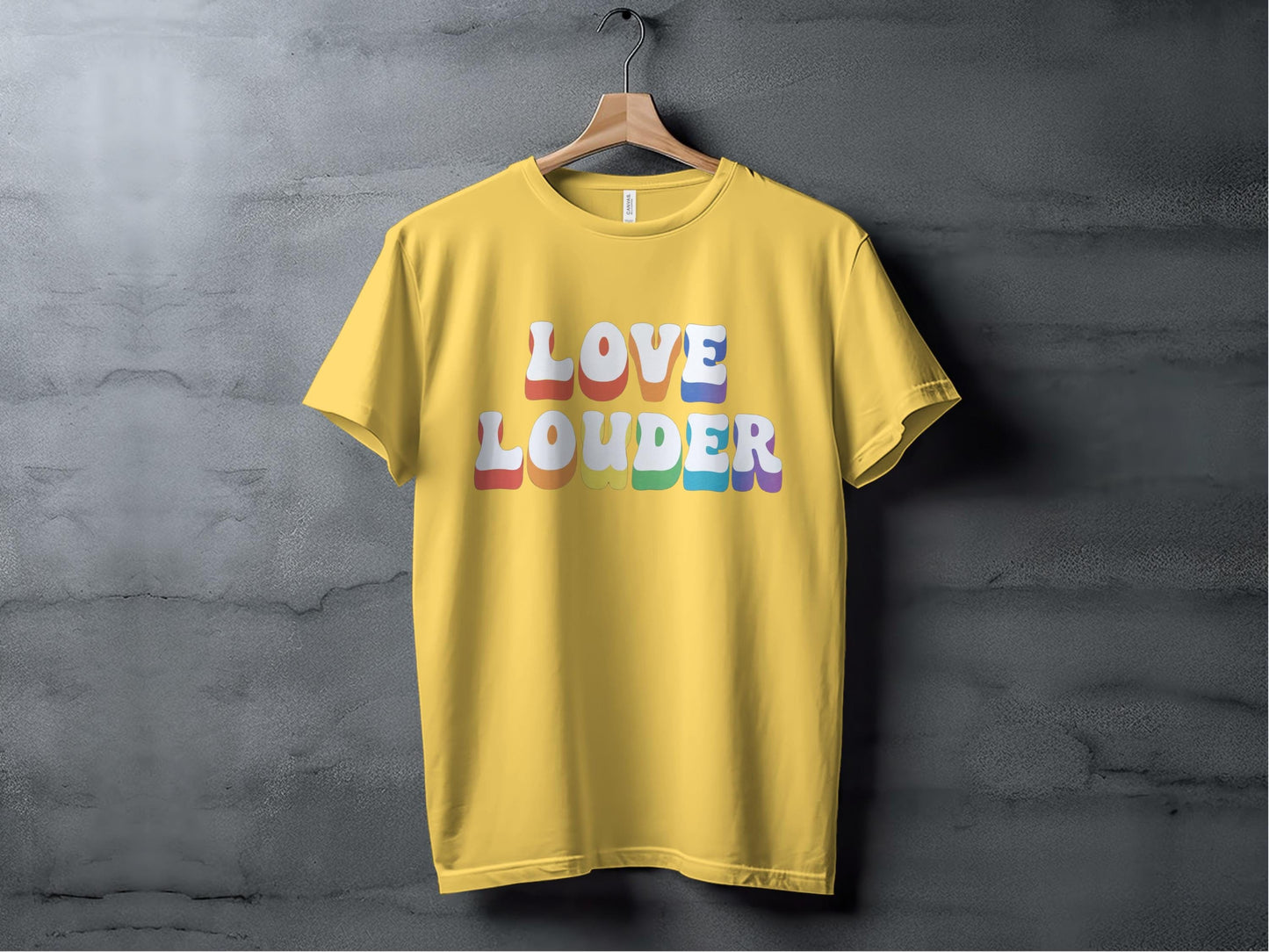 Love Louder Tee XS / Yellow