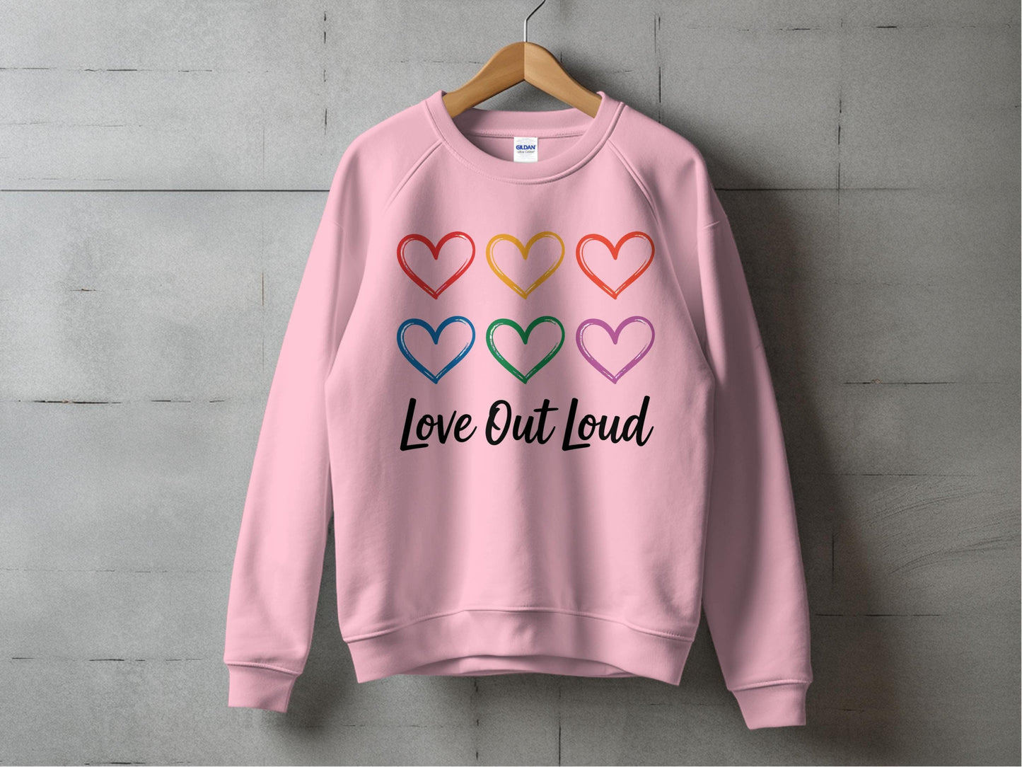 Love Out Loud Sweatshirt S / Light Pink