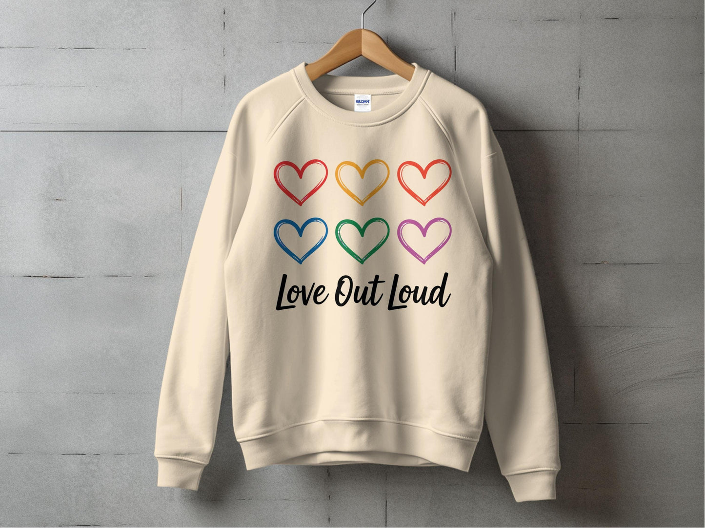 Love Out Loud Sweatshirt S / Sand