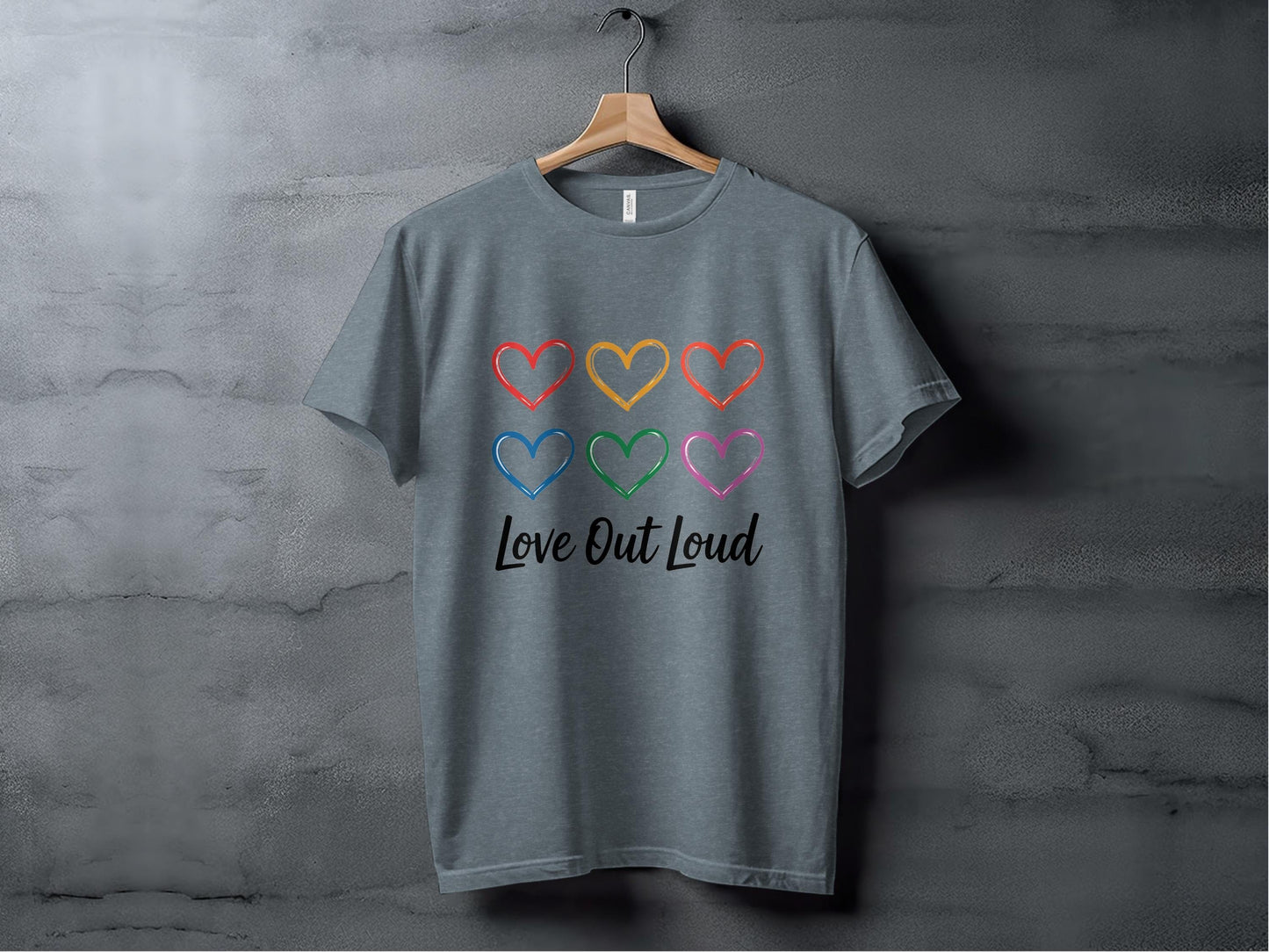 Love Out Loud Tee XS / Heather Slate