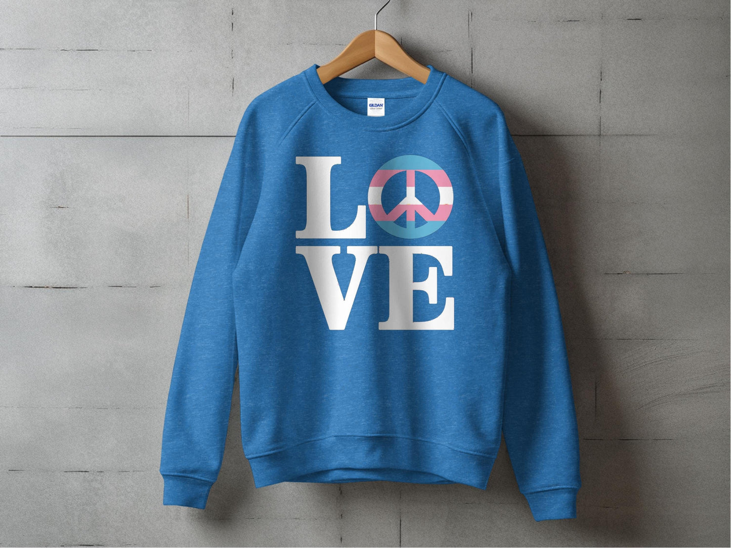 love peace S / Heather Deep Royal